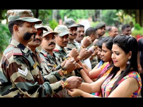 Bhaiya mere rakhi ki laaj (рднреИрдпрд╛ рдореЗрд░реЗ рд░рд╛рдЦреА рдХреА рд▓рд╛рдЬ ...) рджреЗрд╢ рднрдХреНрддрд┐ рдЧрд╛рдирд╛ред2018 official YouTube thumbnail