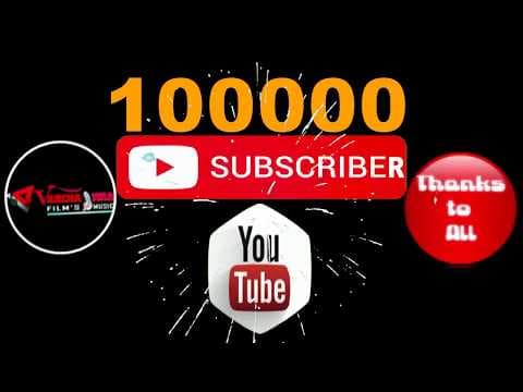 NOW 1,00,000 SUBSCRIBERS ON YOUTUBE CHANNEL official YouTube thumbnail